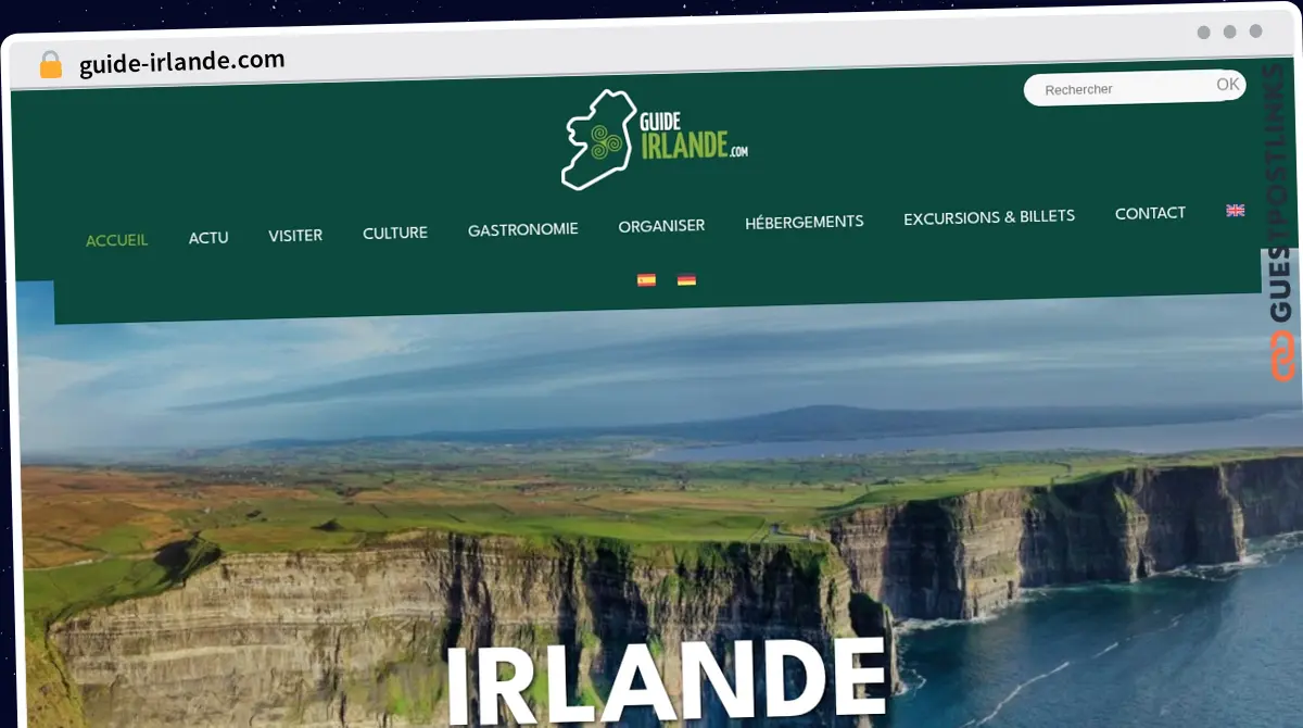 Publish Guest Post on guide-irlande.com