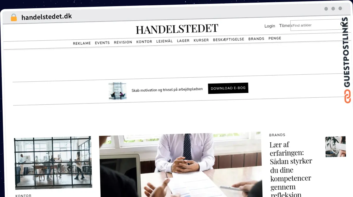 Publish Guest Post on handelstedet.dk