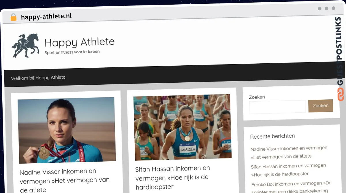 Publish Guest Post on happy-athlete.nl