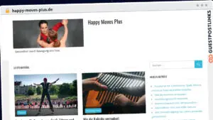 Publish Guest Post on happy-moves-plus.de