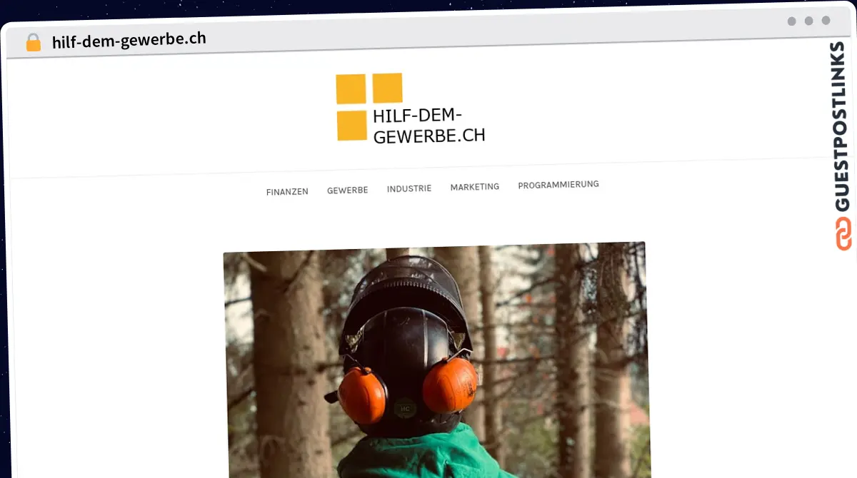 Publish Guest Post on hilf-dem-gewerbe.ch