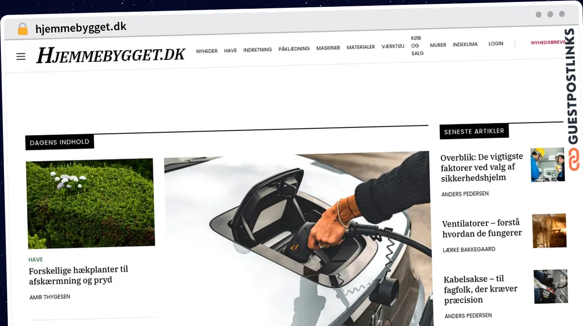 Publish Guest Post on hjemmebygget.dk
