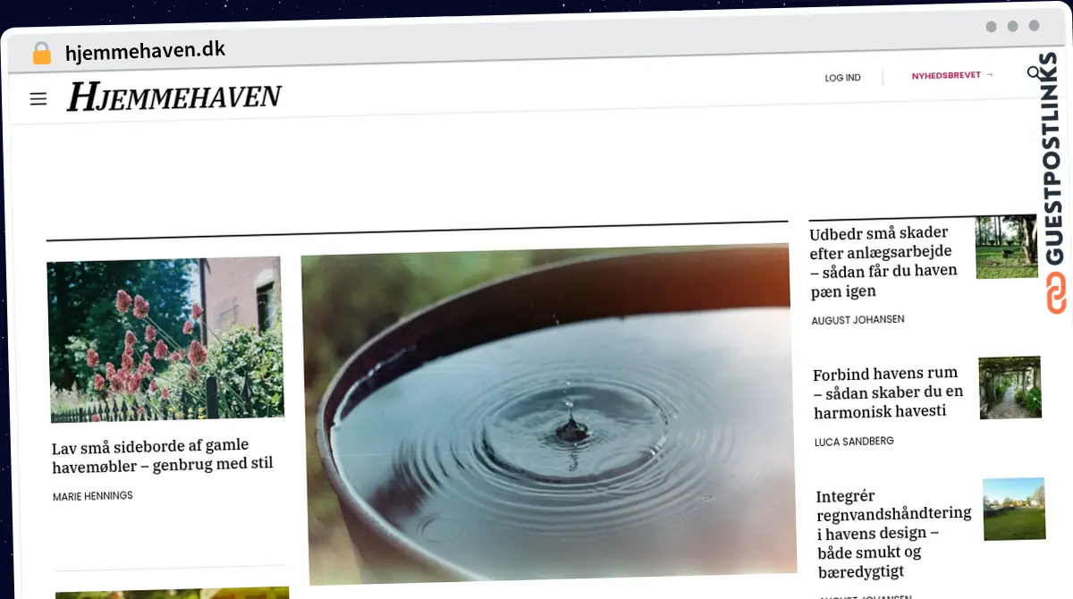 Publish Guest Post on hjemmehaven.dk