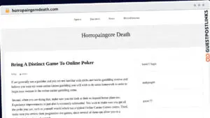 Publish Guest Post on horropaingoredeath.com