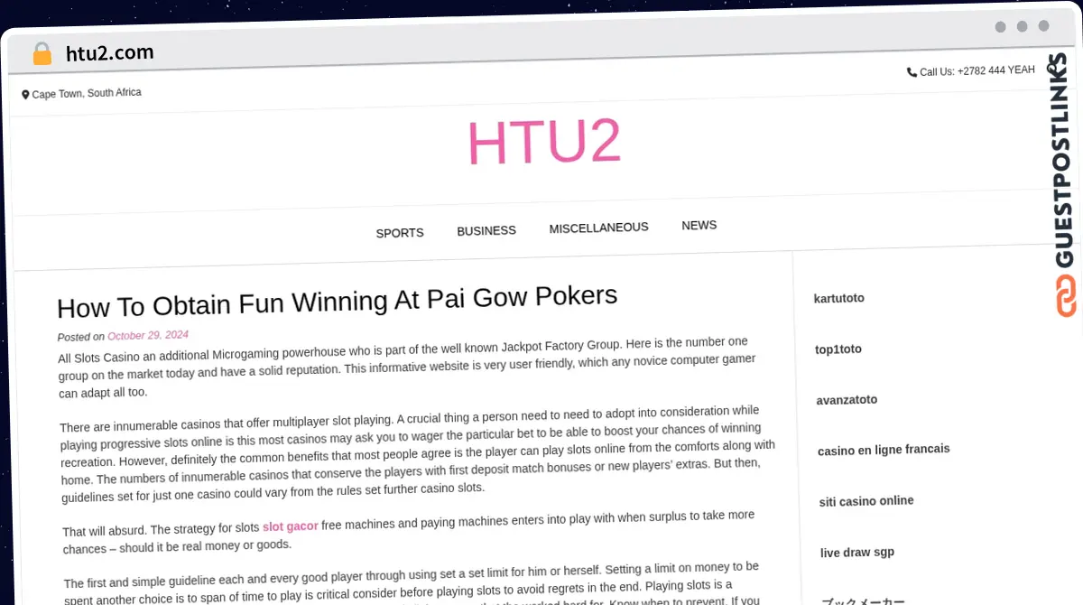 Publish Guest Post on htu2.com