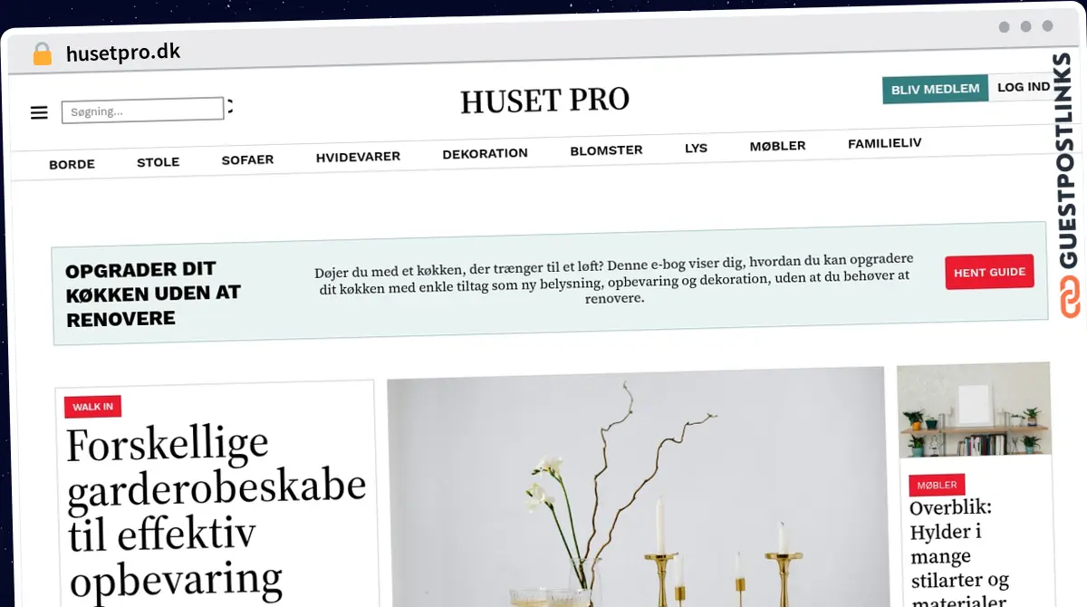 Publish Guest Post on husetpro.dk