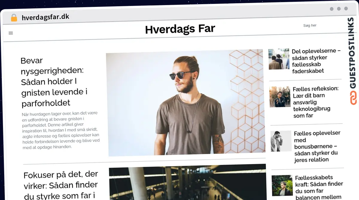 Publish Guest Post on hverdagsfar.dk