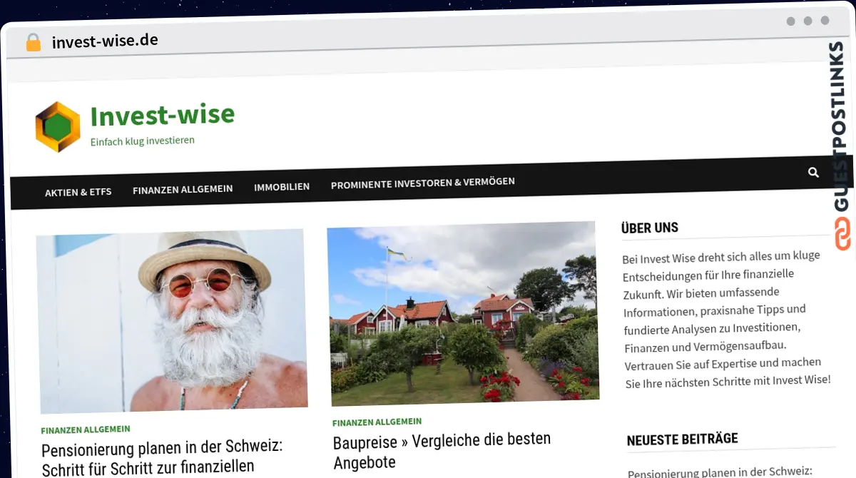 Publish Guest Post on invest-wise.de