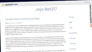 Publish Guest Post on jojobet217.com