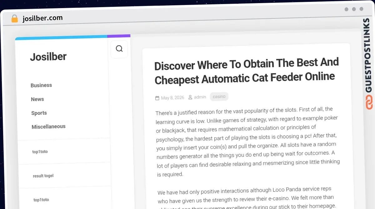 Publish Guest Post on josilber.com