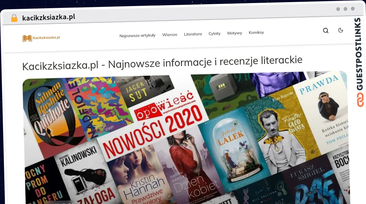 Publish Guest Post on kacikzksiazka.pl