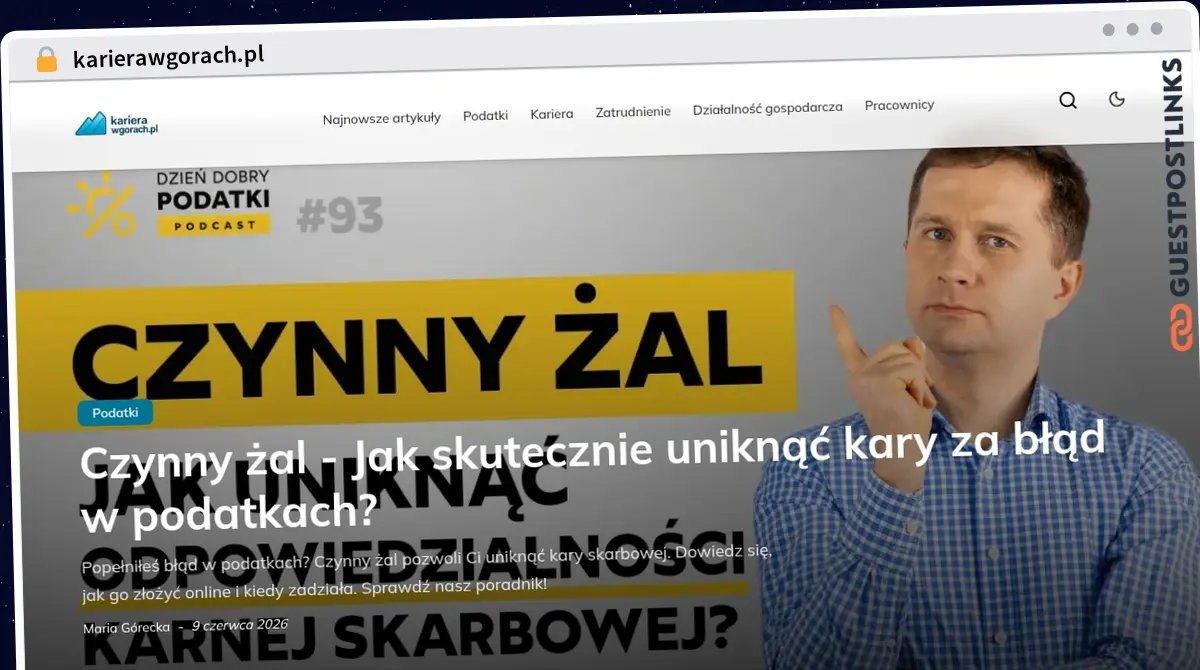 Publish Guest Post on karierawgorach.pl