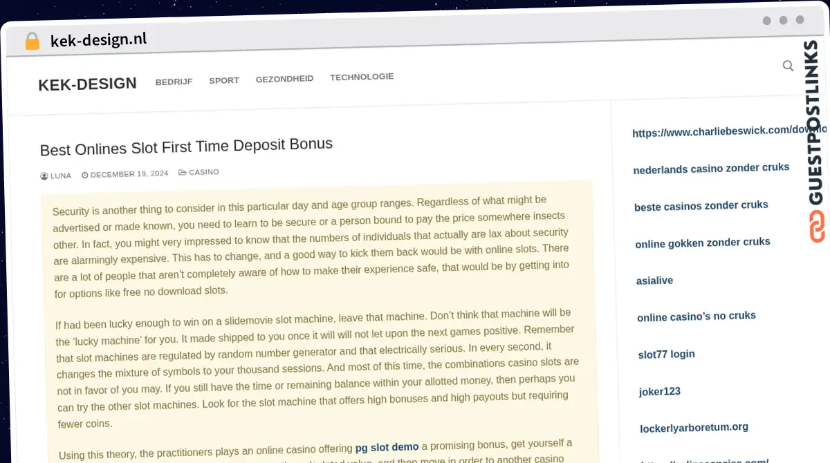 Publish Guest Post on kek-design.nl