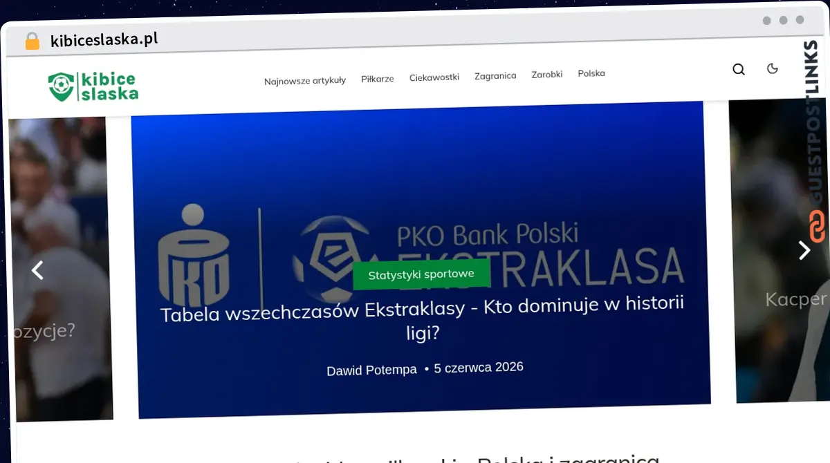Publish Guest Post on kibiceslaska.pl