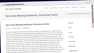 Publish Guest Post on kickhomelessness.com