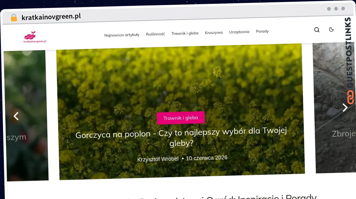 Publish Guest Post on kratkainovgreen.pl