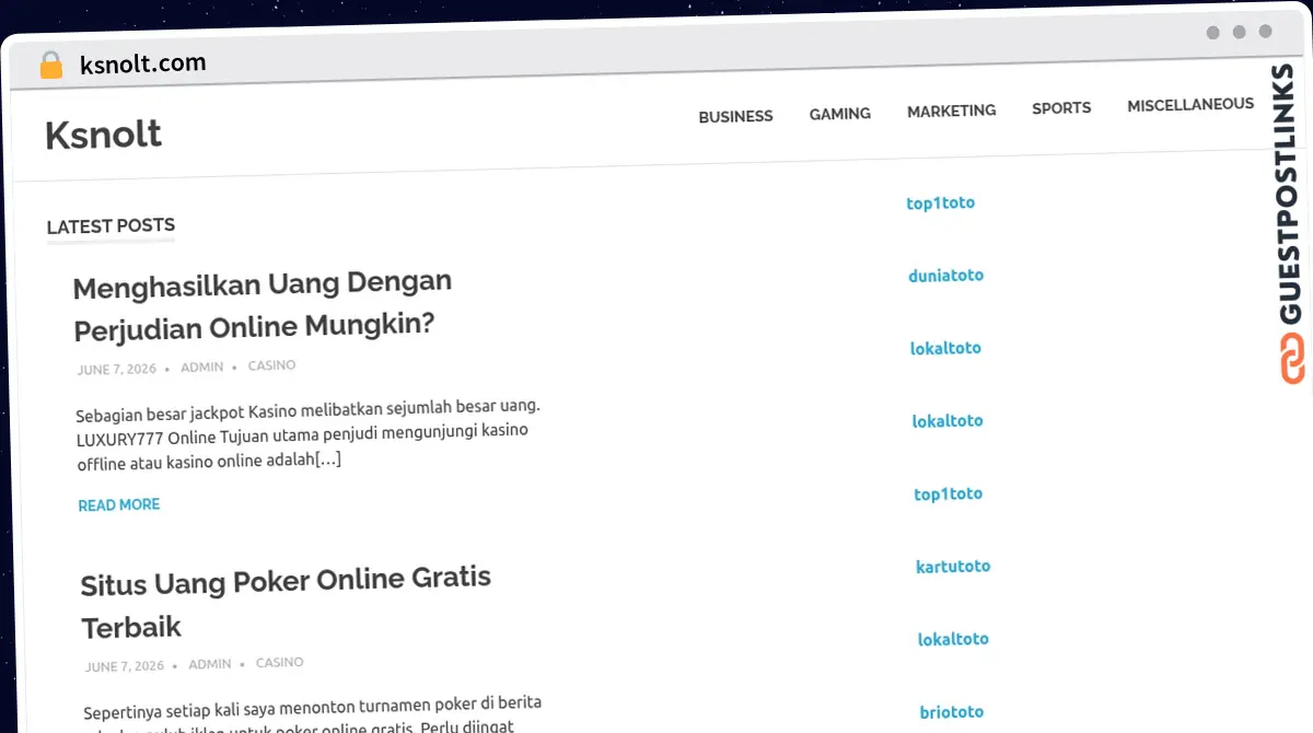 Publish Guest Post on ksnolt.com