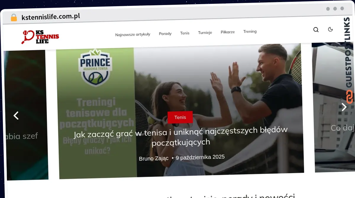 Publish Guest Post on kstennislife.com.pl