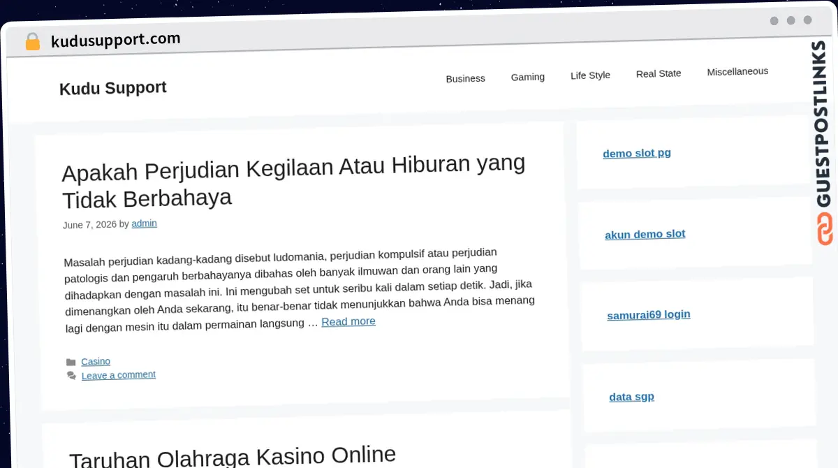 Publish Guest Post on kudusupport.com