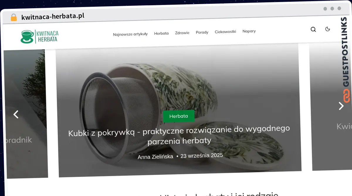 Publish Guest Post on kwitnaca-herbata.pl