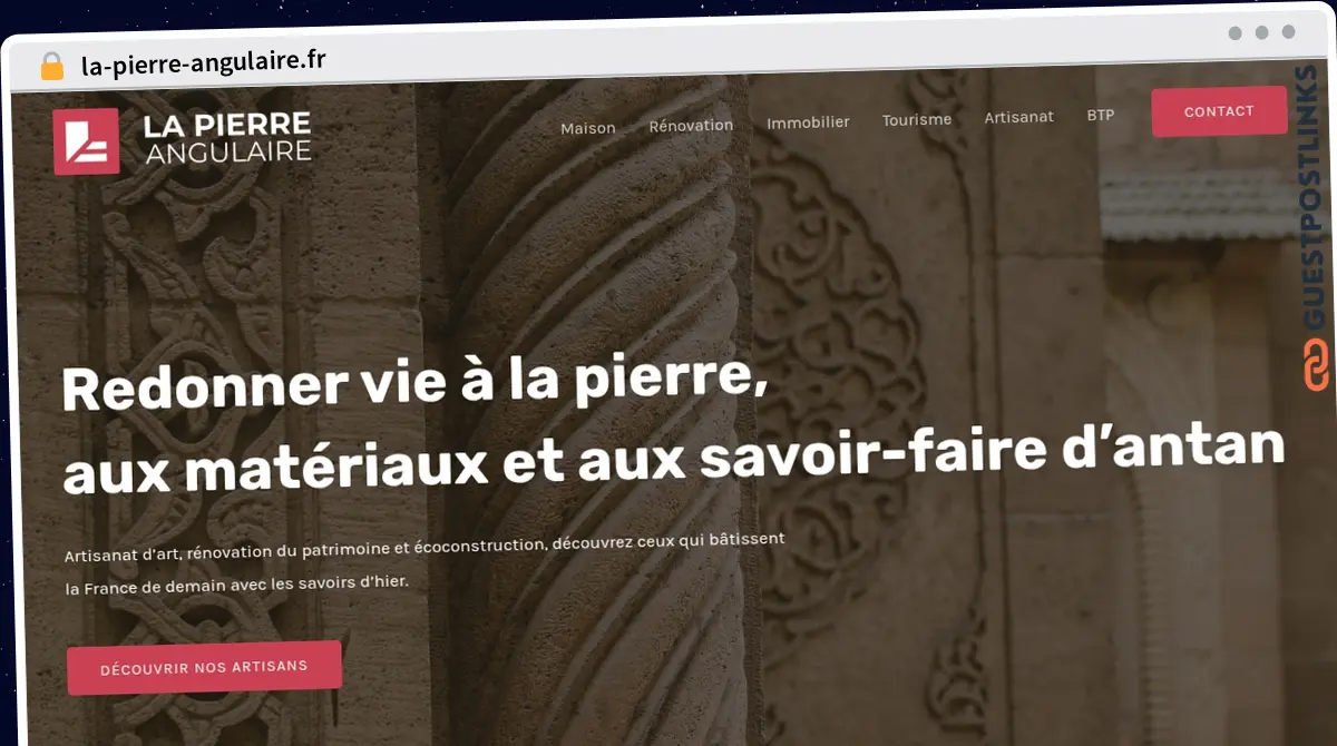 Publish Guest Post on la-pierre-angulaire.fr