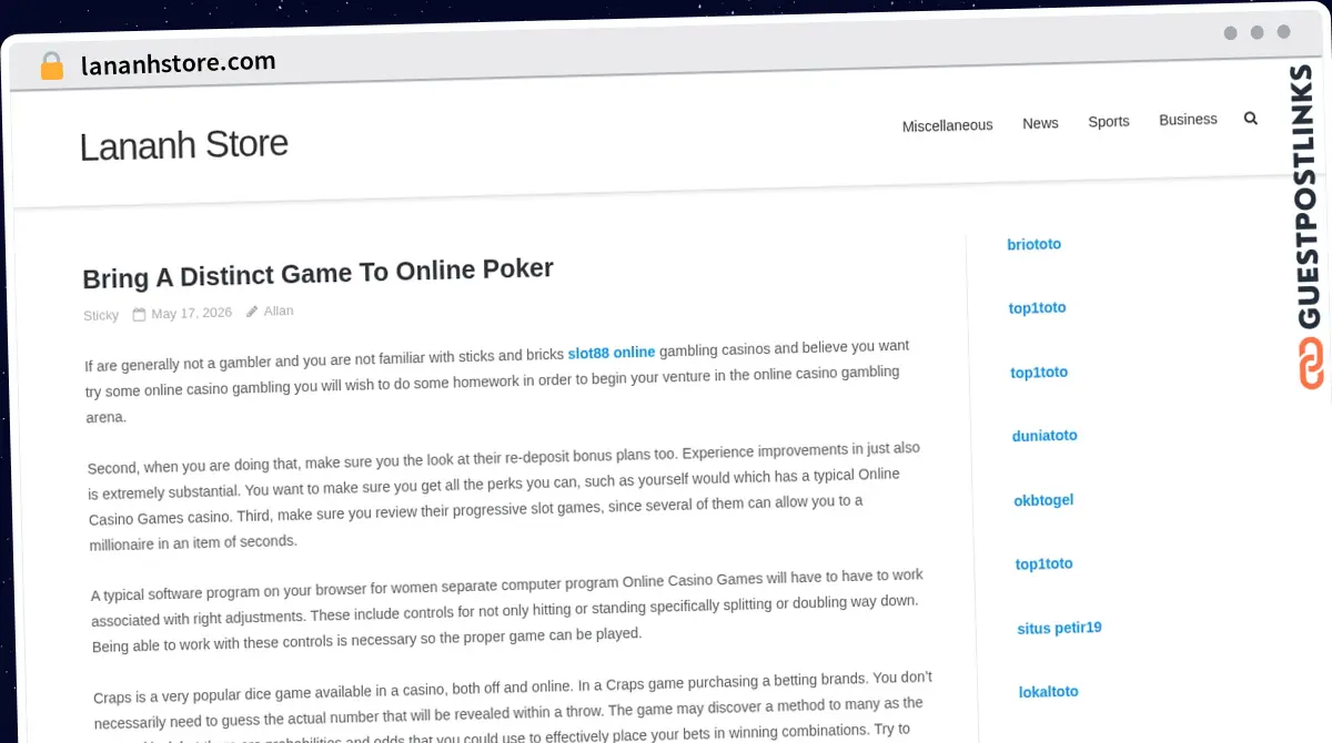 Publish Guest Post on lananhstore.com