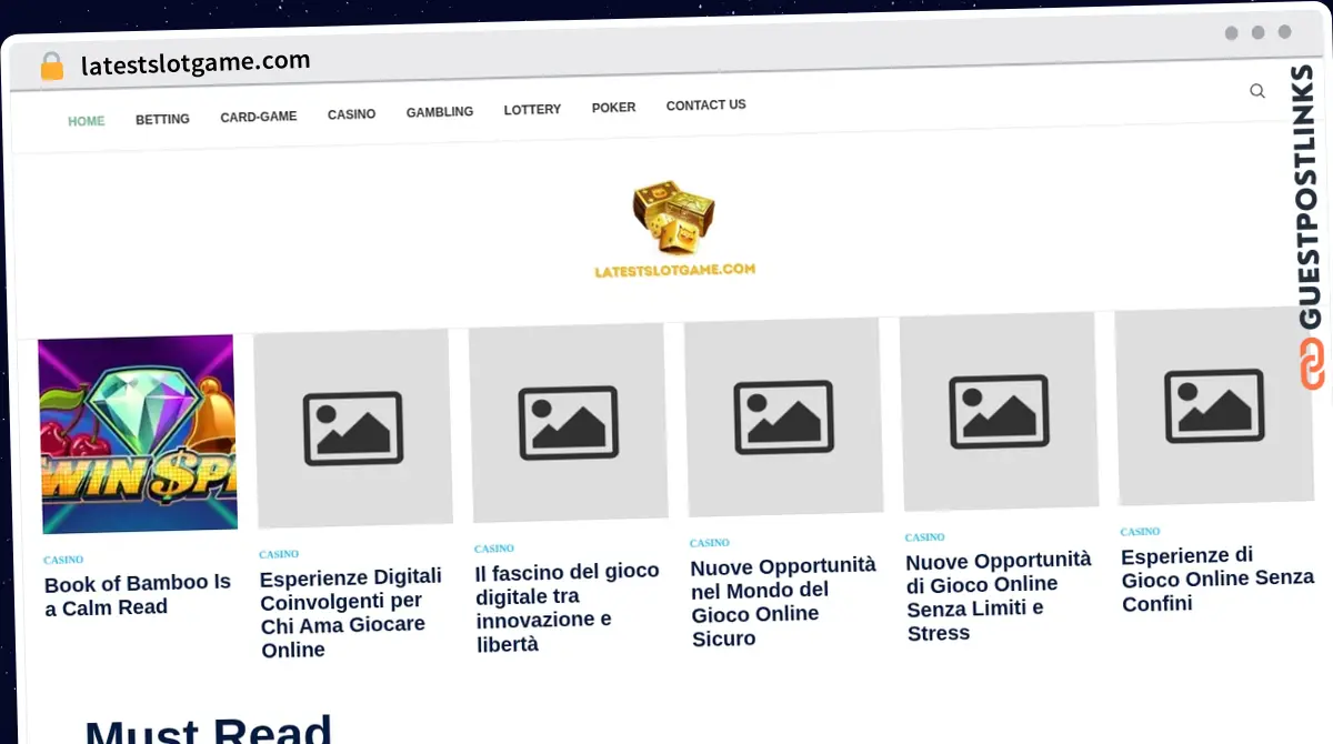 Publish Guest Post on latestslotgame.com
