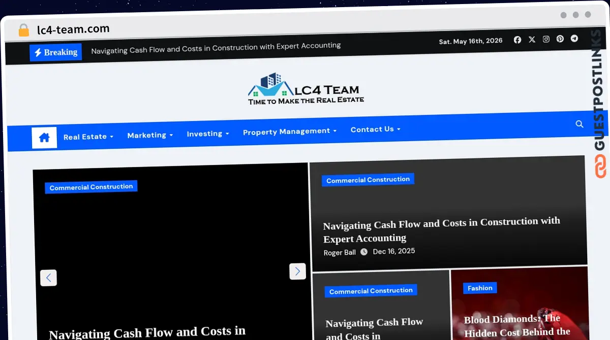 Publish Guest Post on lc4-team.com