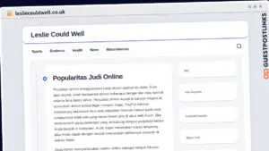 Publish Guest Post on lesliecouldwell.co.uk