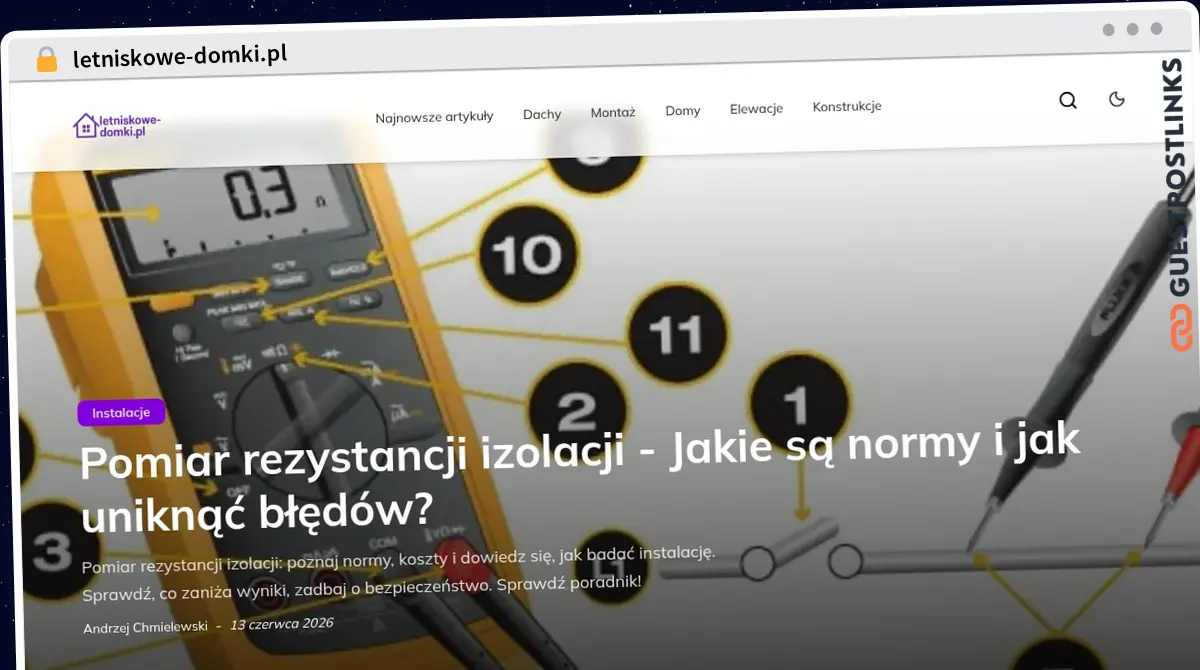 Publish Guest Post on letniskowe-domki.pl