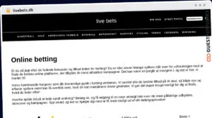 Publish Guest Post on livebets.dk