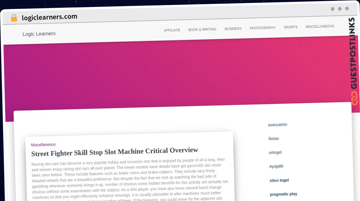 Publish Guest Post on logiclearners.com