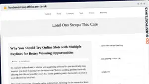 Publish Guest Post on londonosteopathiccare.co.uk