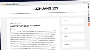 Publish Guest Post on luzhuang123.com