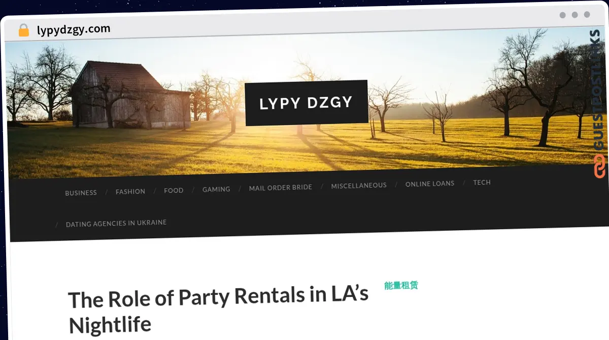 Publish Guest Post on lypydzgy.com