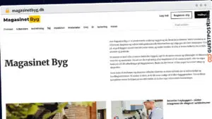 Publish Guest Post on magasinetbyg.dk