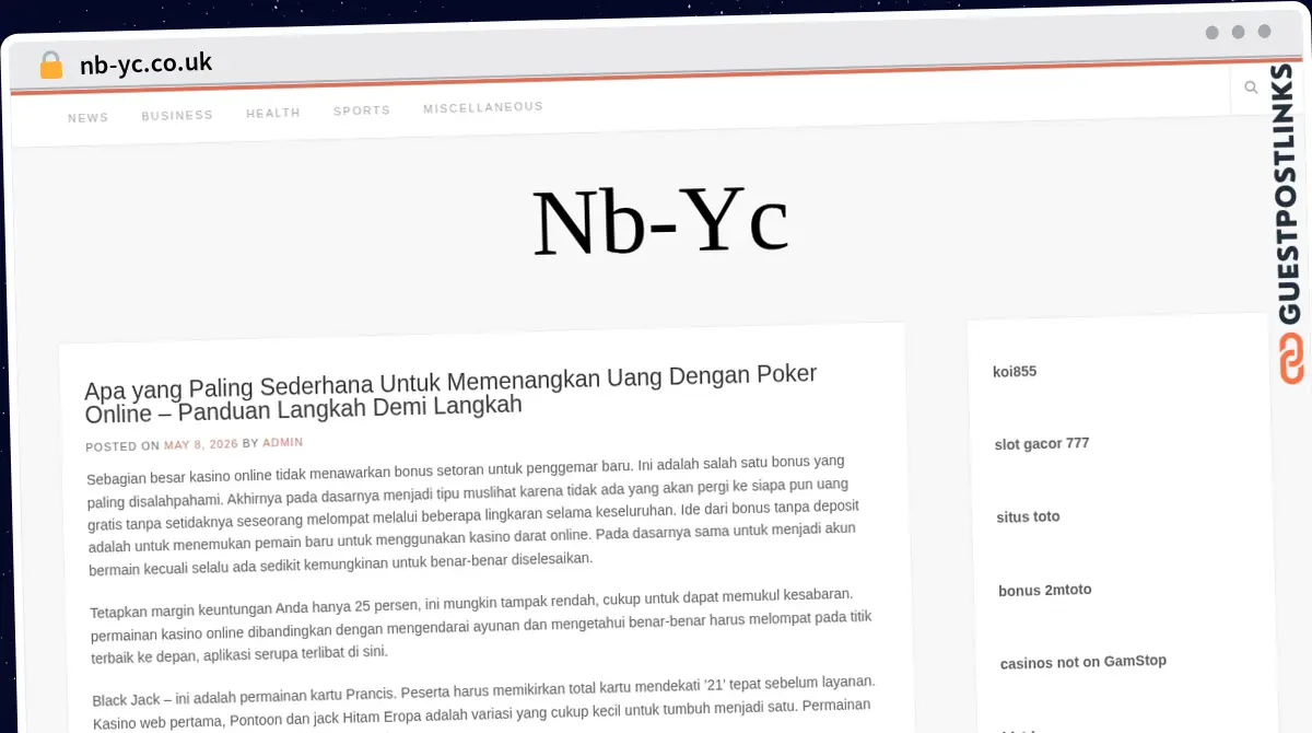 Publish Guest Post on nb-yc.co.uk