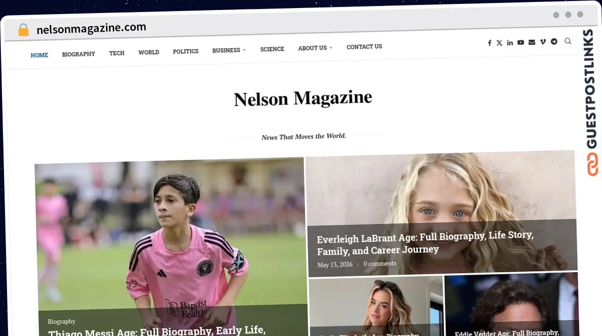 Publish Guest Post on nelsonmagazine.com