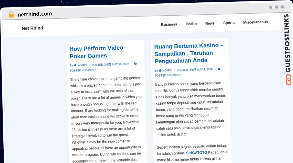 Publish Guest Post on netrnind.com