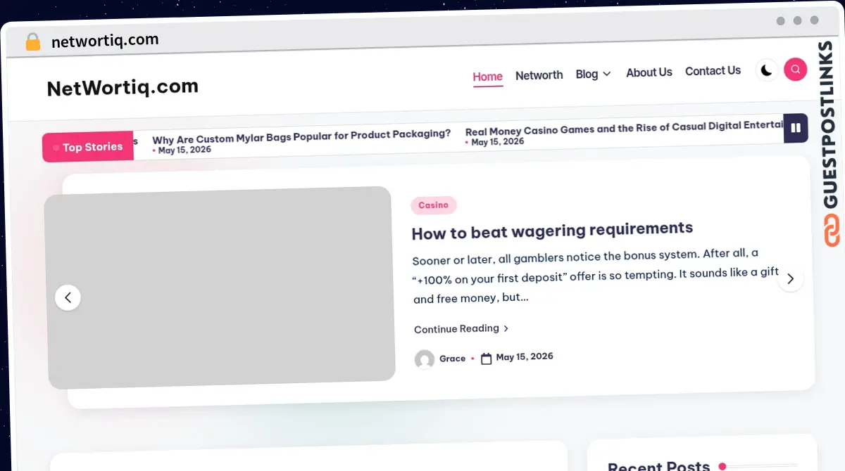 Publish Guest Post on networtiq.com