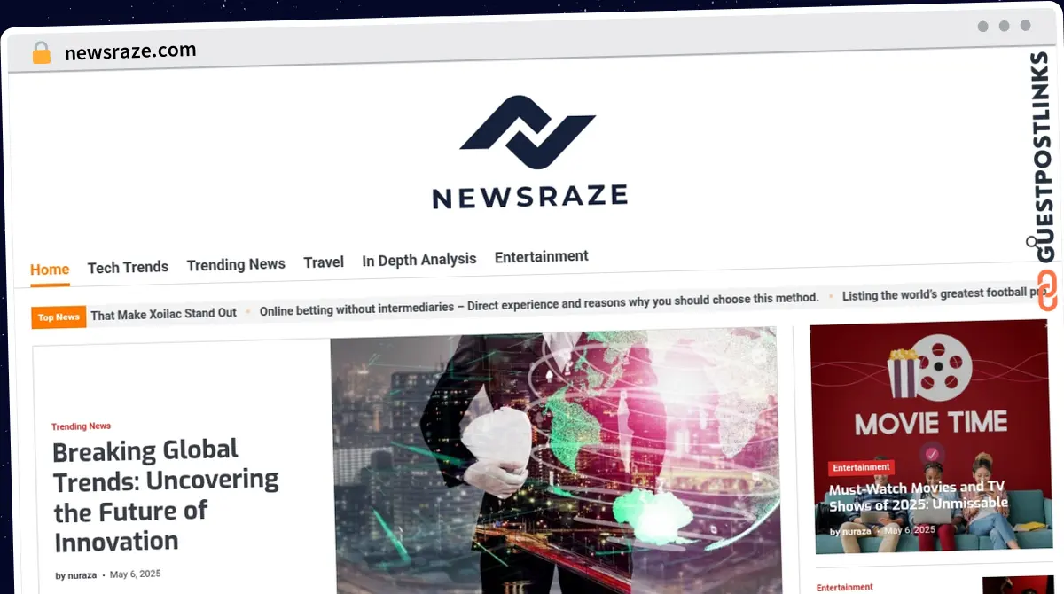 Publish Guest Post on newsraze.com