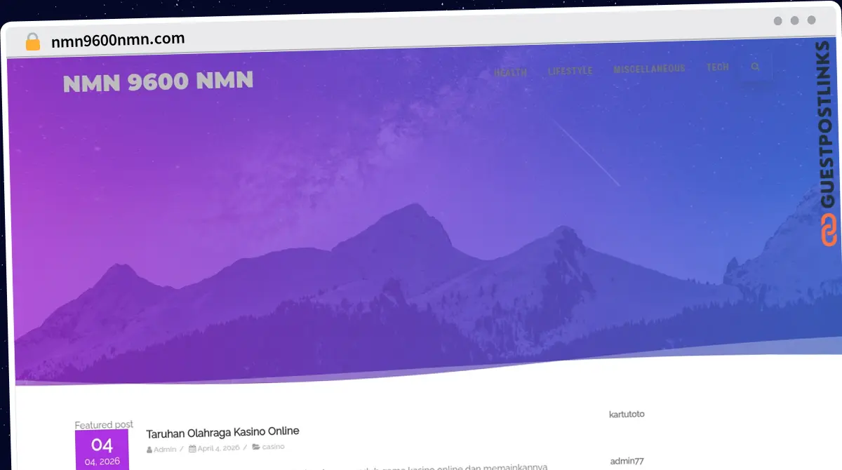 Publish Guest Post on nmn9600nmn.com