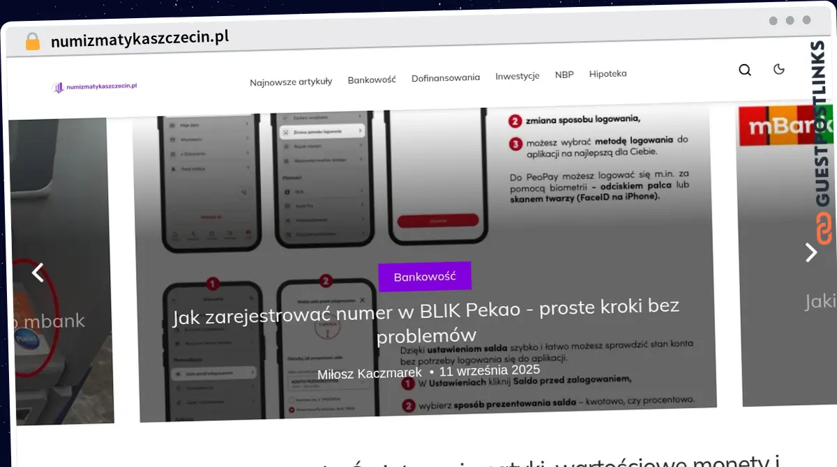 Publish Guest Post on numizmatykaszczecin.pl