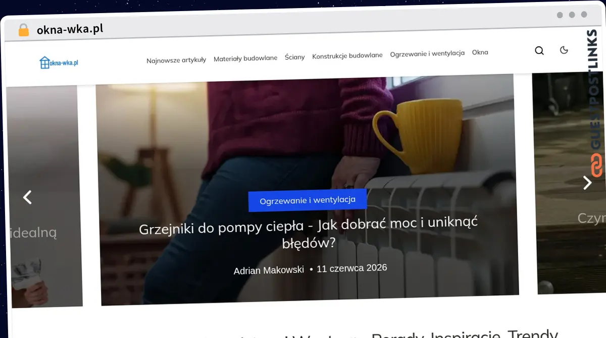 Publish Guest Post on okna-wka.pl