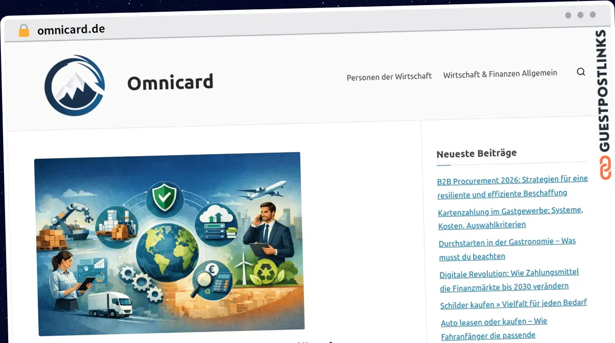 Publish Guest Post on omnicard.de