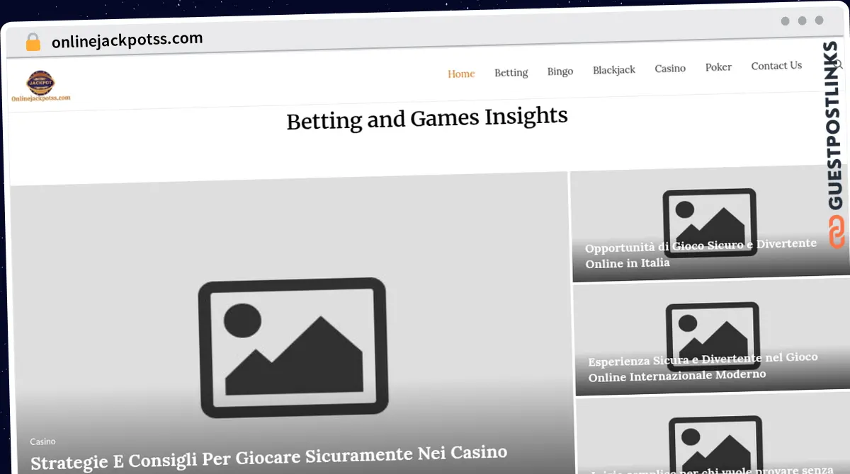 Publish Guest Post on onlinejackpotss.com