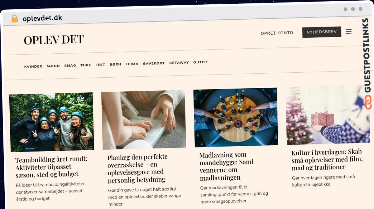 Publish Guest Post on oplevdet.dk