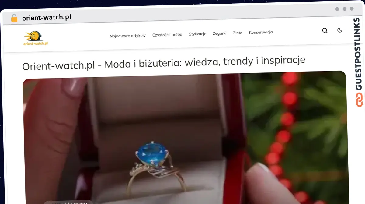 Publish Guest Post on orient-watch.pl