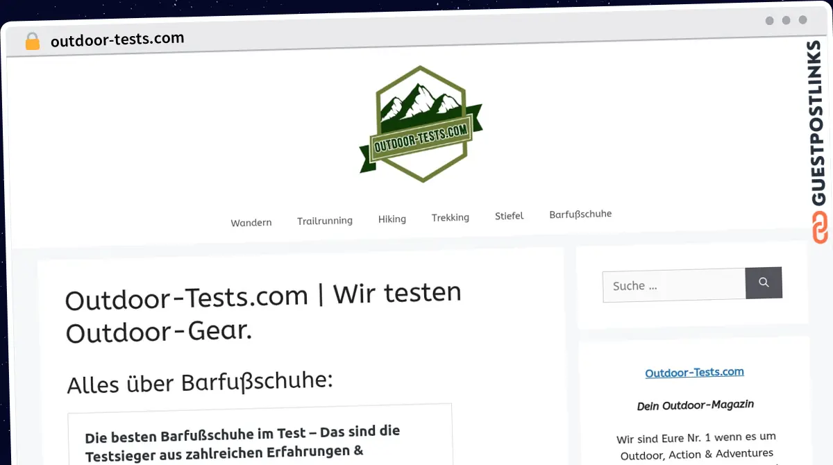 Publish Guest Post on outdoor-tests.com
