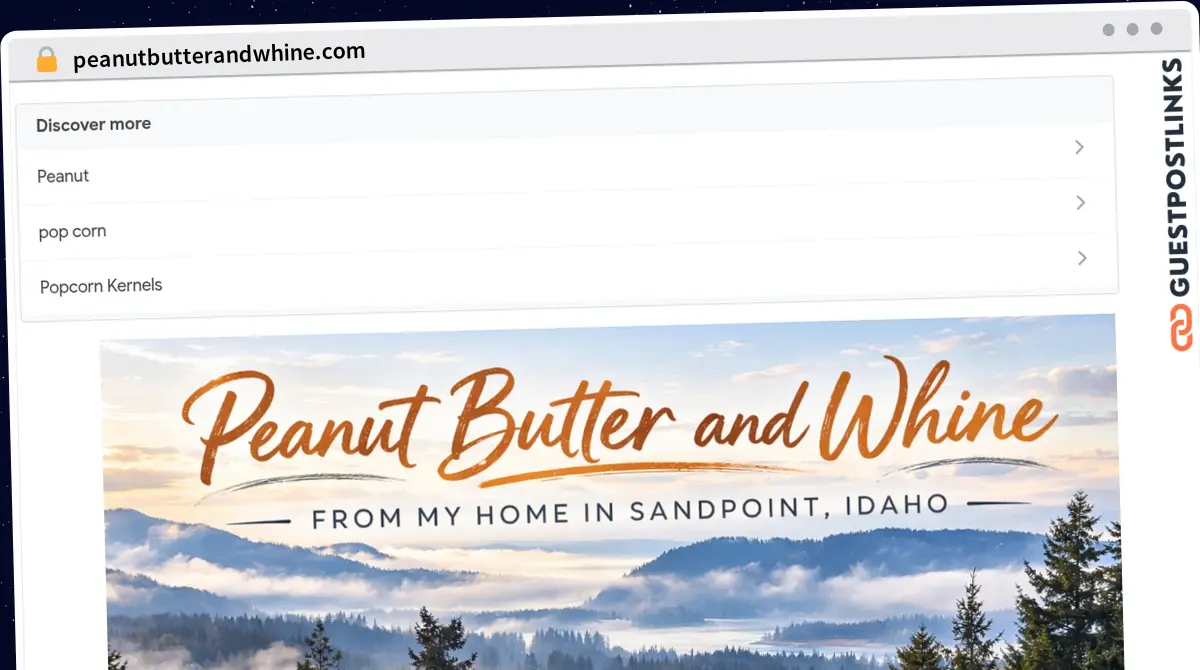 Publish Guest Post on peanutbutterandwhine.com